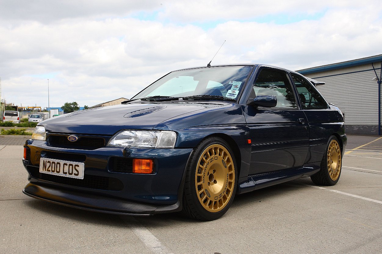 Persistence twin burnt Ford Escort RS Cosworth Blue Gold Compomotive wheels | Revival Sports Cars  Limited